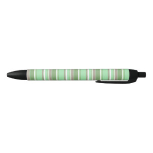 Pale green stripes pen