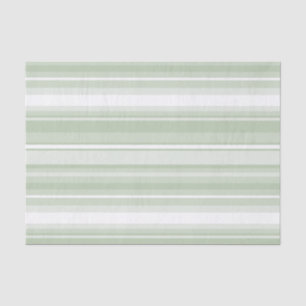 Pale green stripes tissue paper
