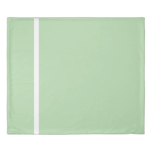 Pale Green  + White Trim King Size 