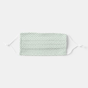 Pale Green Woven Look Face Masks | Zazzle