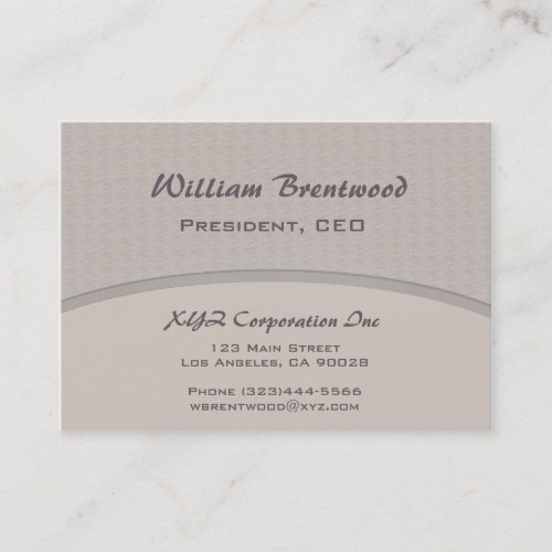 Pale Grey curve Business Card