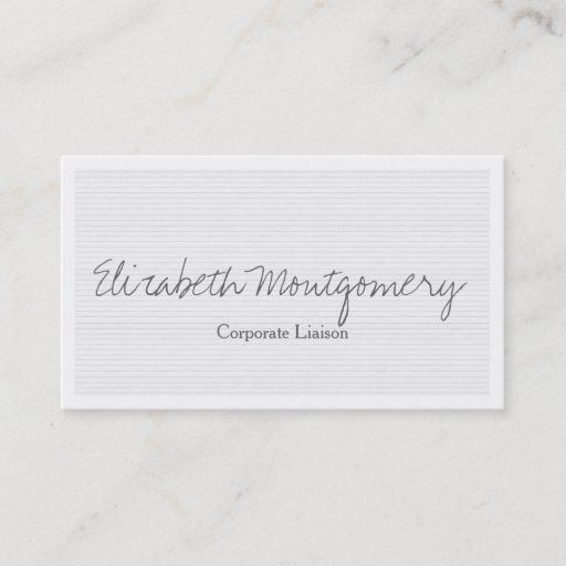 Customizable Pale Grey Modern Professional Business Card
