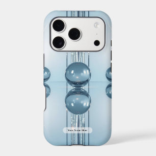 Pale Icy Blue Circle Platinum Orb  iPhone 17 Pro Case