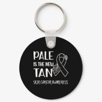 Pale Is The New Tan _ Skin Cancer Survivor Melanom Keychain