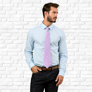 Pale Lavender Polka Dot Neck Tie