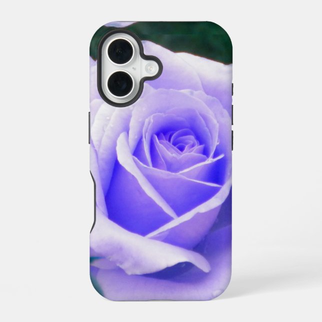 Pale Lavender Purple Rose iPhone Case (Back)