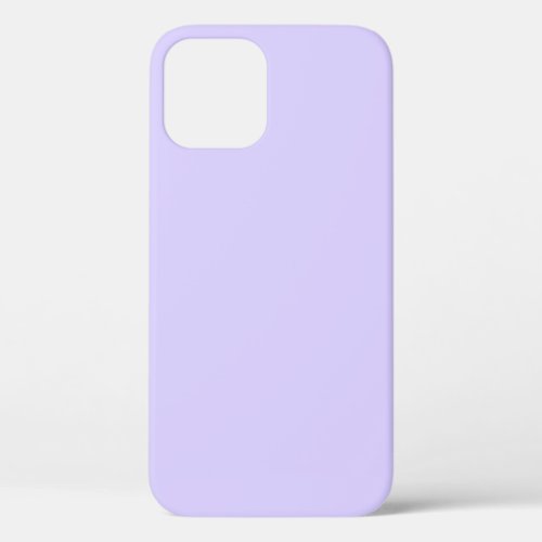Pale Lavender Solid Color iPhone 12 Case