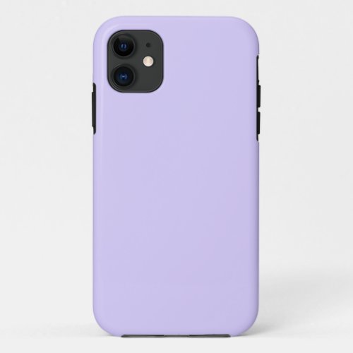 Pale Lavender Solid Color iPhone 11 Case