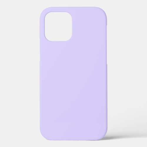 Pale Lavender Solid Color iPhone 12 Case