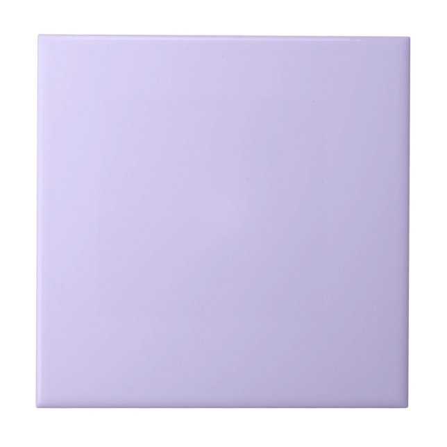 Pale Lavender Solid Color Ceramic Tile | Zazzle