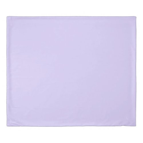 Pale Lavender Solid Color Duvet Cover