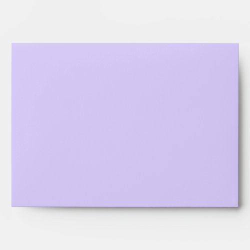 Pale Lavender Solid Color Envelope