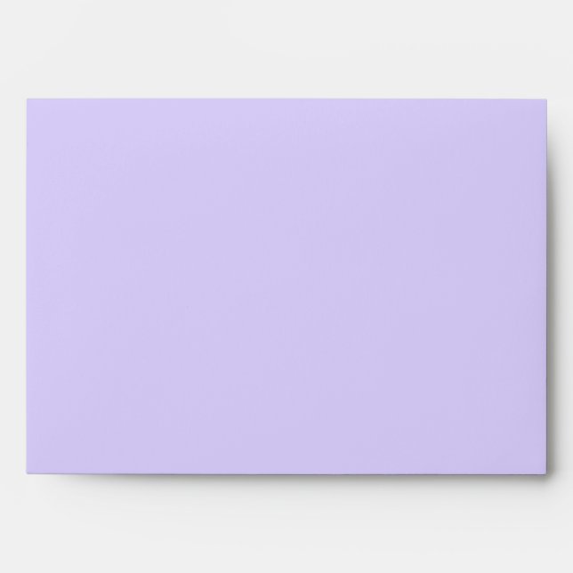 Pale Lavender Solid Color Envelope (Front)