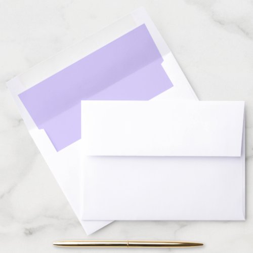 Pale Lavender Solid Color Envelope Liner