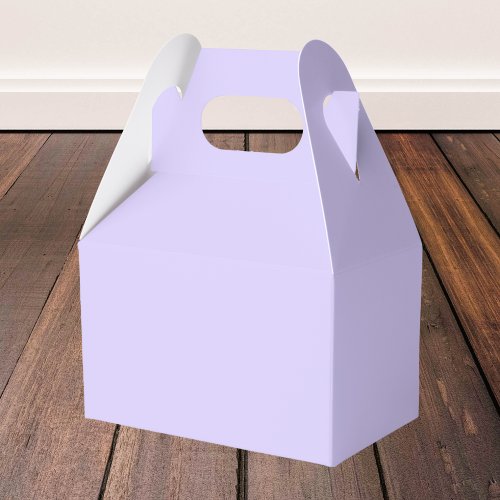 Pale Lavender Solid Color Favor Boxes