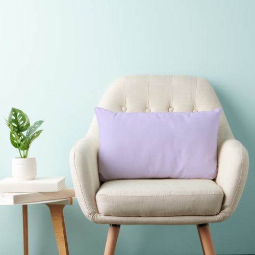Pale Lavender Solid Color Lumbar Pillow