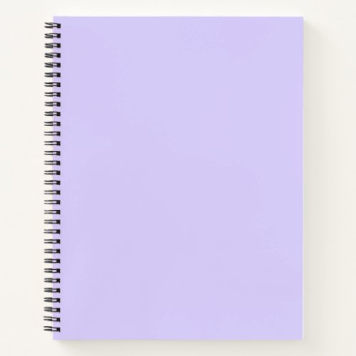 Pale Lavender Solid Color Notebook
