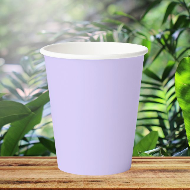 Pale Lavender Solid Color Paper Cups (Creator Uploaded)