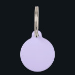 Pale Lavender Solid Color Pet ID Tag<br><div class="desc">Pale Lavender Solid Color</div>