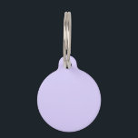 Pale Lavender Solid Color Pet ID Tag<br><div class="desc">Pale Lavender Solid Color</div>