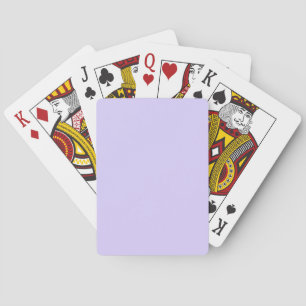 Pale Lavender Solid Color Poker Cards