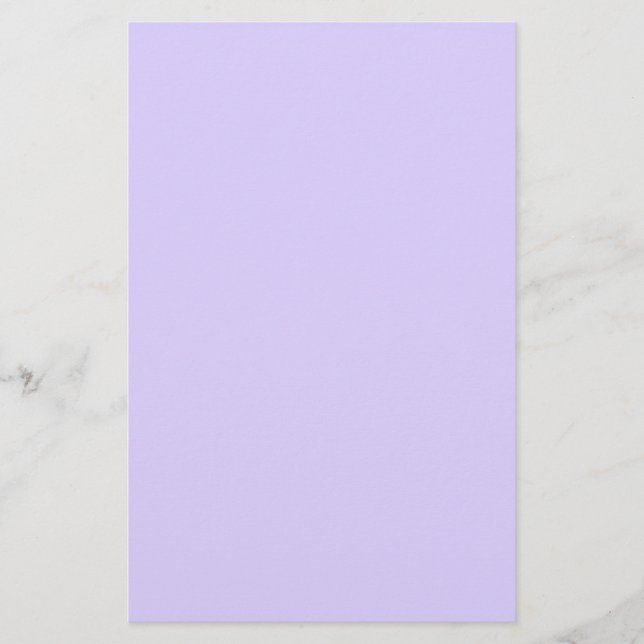 Pale Lavender Solid Color Stationery