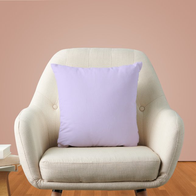 Pale Lavender Solid Color Throw Pillow (Creator Uploaded)