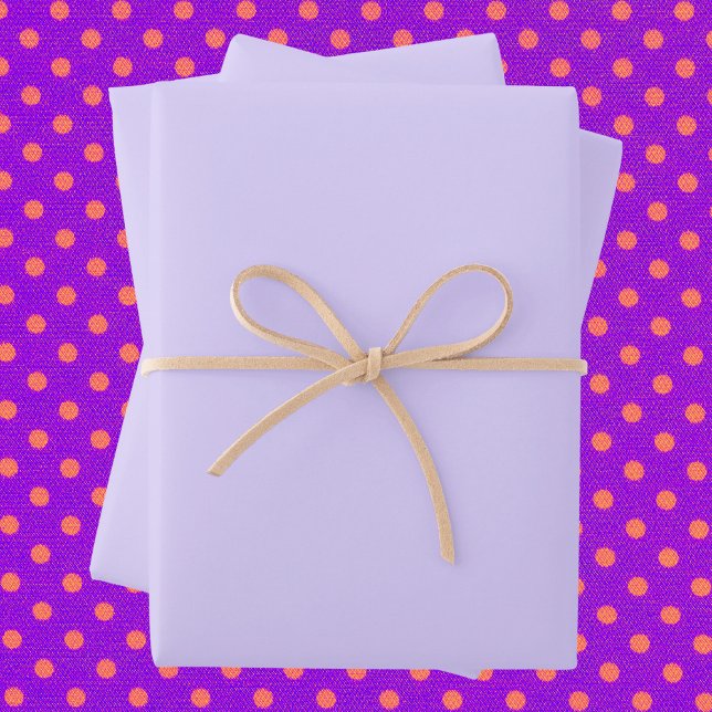 Pale Lavender Solid Color Wrapping Paper Sheets (Creator Uploaded)