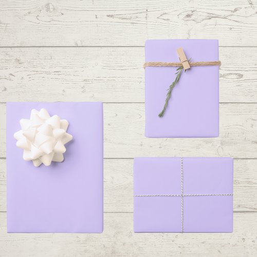 Pale Lavender Solid Color Wrapping Paper Sheets