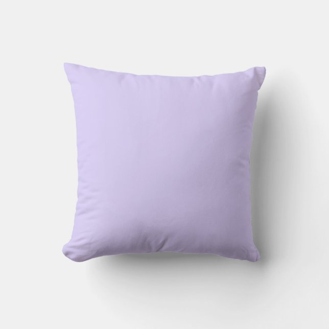 Pale Lavender Violet Throw Pillow (Front)