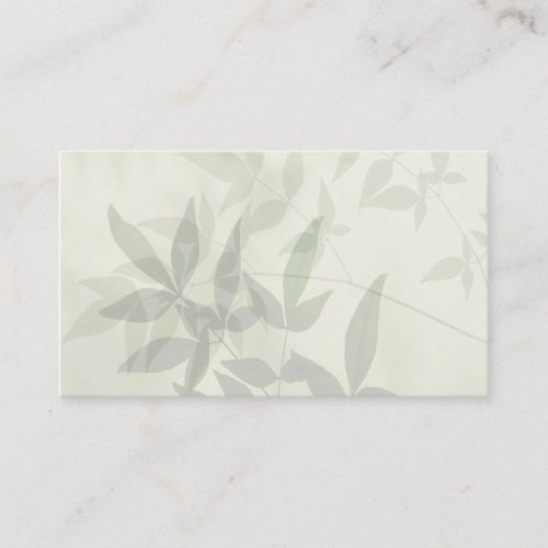 pale leaves business card
