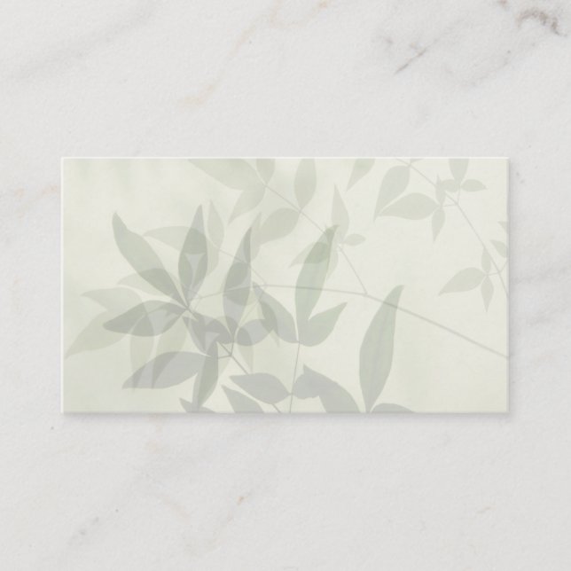 pale leaves business card (Front)