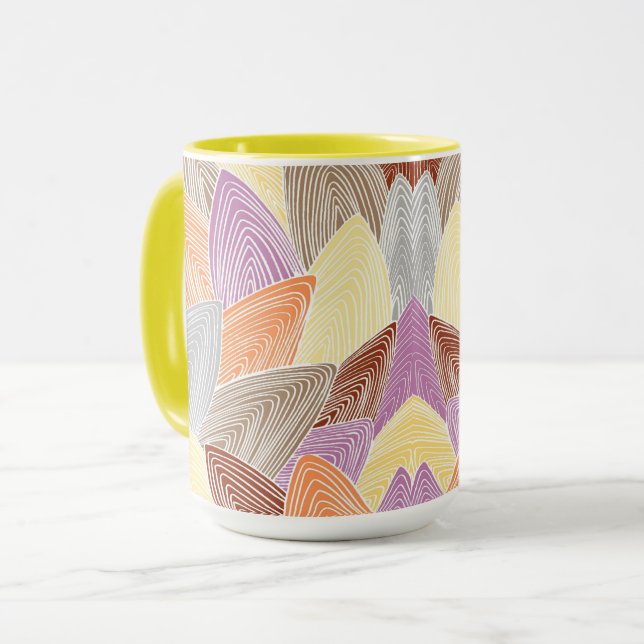 Pale Leaves Mug (Front Left)