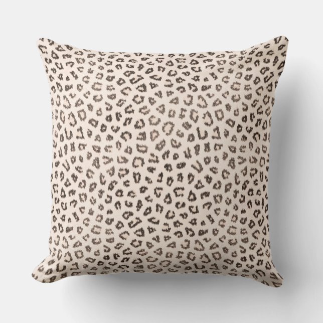 Pale Leopard Cushion (Front)