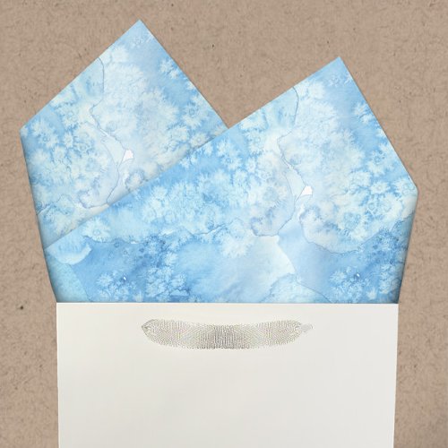 Pale Light Blue Watercolor Background Tissue Paper