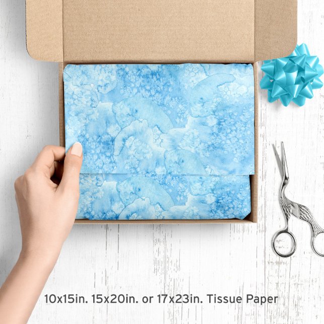 Pale Light Blue 🌊 Watercolor Beach Vibe Tissue Paper (Pale Light Blue 🌊 Watercolor Beach Vibe Tissue Paper
)