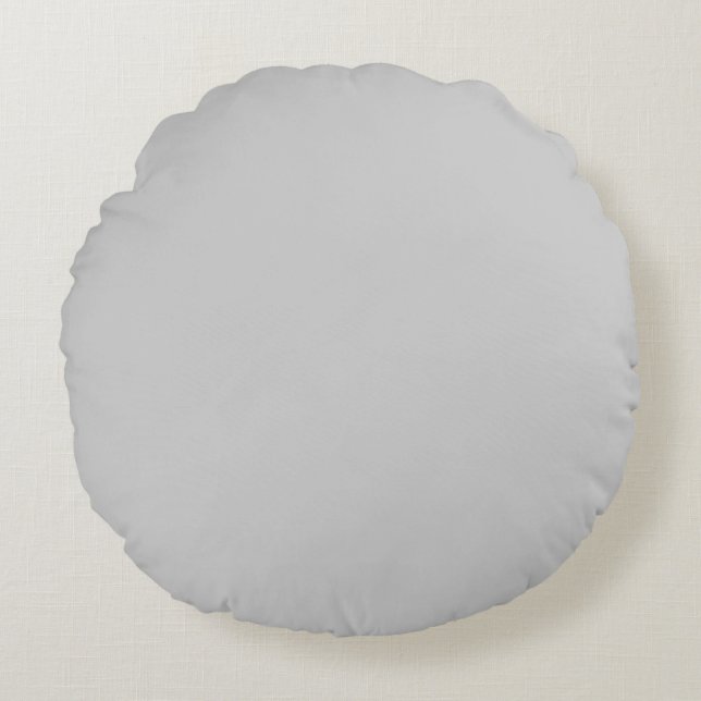 pale light grey Solid plain color pillow (Front)