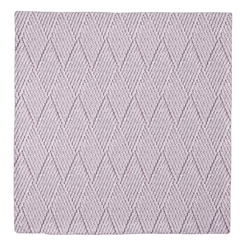 Pale Lilac Faux Diamond Knit Pattern Small Duvet Cover