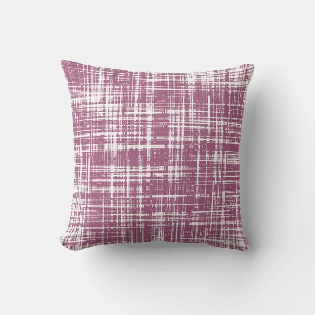 Pale Magenta Throw Pillow (Front)