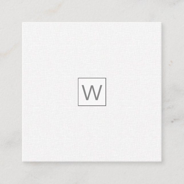 Pale Masculine Modern ALL TRADES Professional Square Business Card (Front)