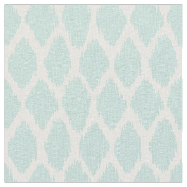 Pale Mint Green Ogee Pattern Fabric (Close Up)