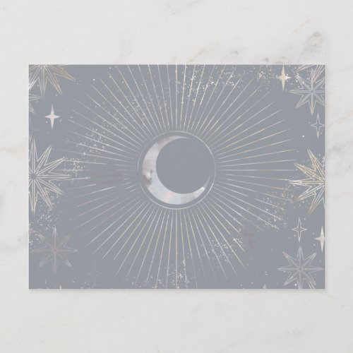 Pale Moon Burst Announcement Postcard