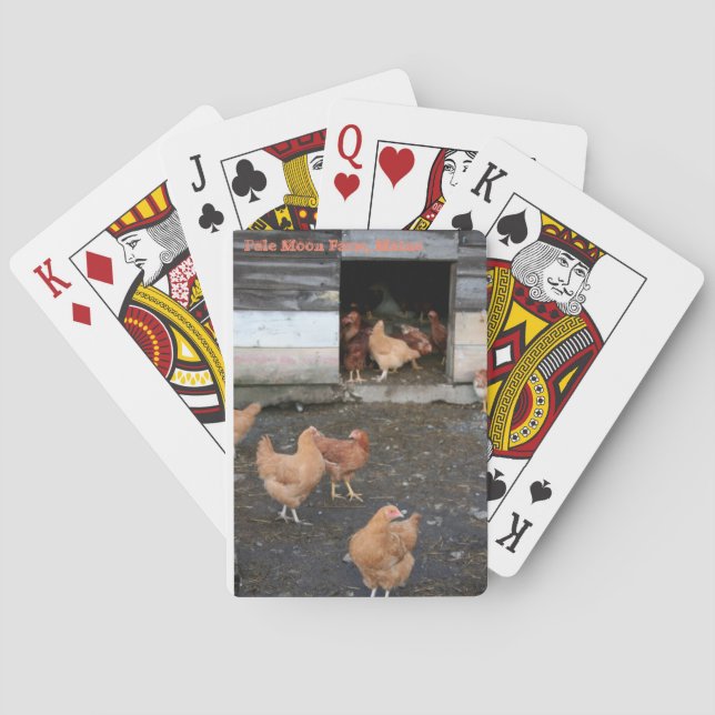 Pale Moon Farm Chicken Playing Cards (Back)