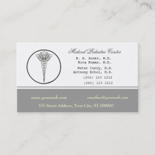 Pale Neutral Color Medical Doctor Appointment Card