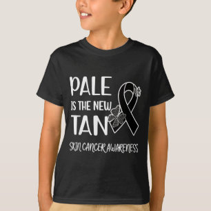 Pale New Tan Skin Cancer Awareness Support T-Shirt