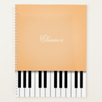 Pale Orange Piano Music Keyboard Customized