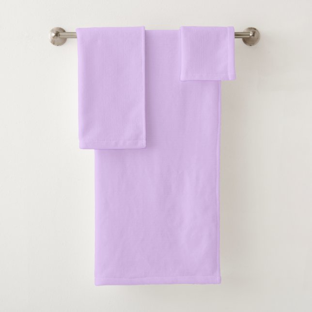  Pale Orchid Purple  Bath Towel Set (Insitu)