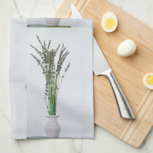 Pale Pastel Purple Lavender Flower Décor Kitchen Towel