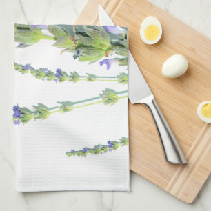 Pale Pastel Purple Lavender Flower Décor Kitchen Towel