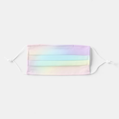 Pale Pastel Rainbow Ombre Face Mask